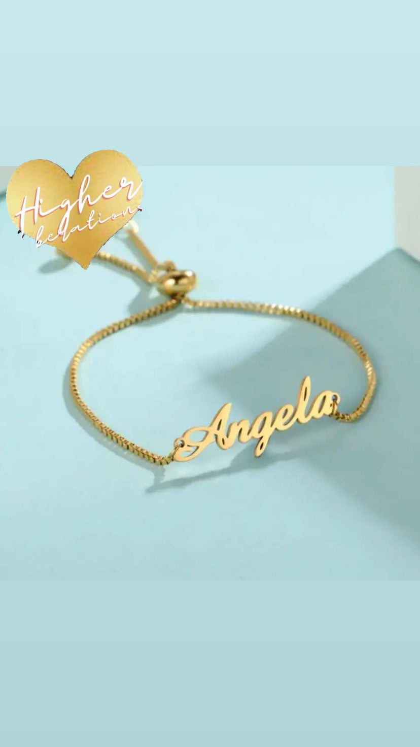 Custom name bracelet